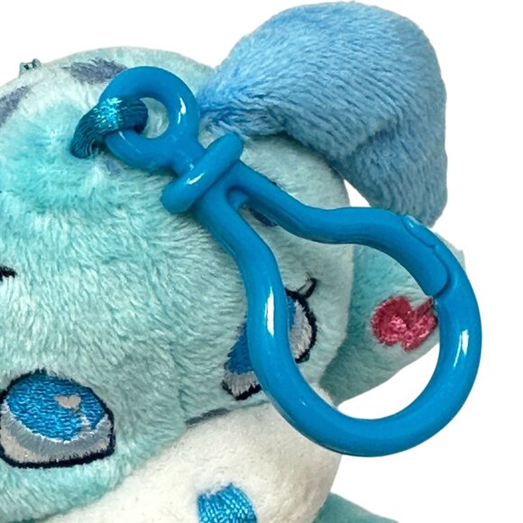 Wuggle Pets Plush Dog Blue Backpack Clip 6 Inch Stuffed Toy Charm Cards - Picture 8 of 10